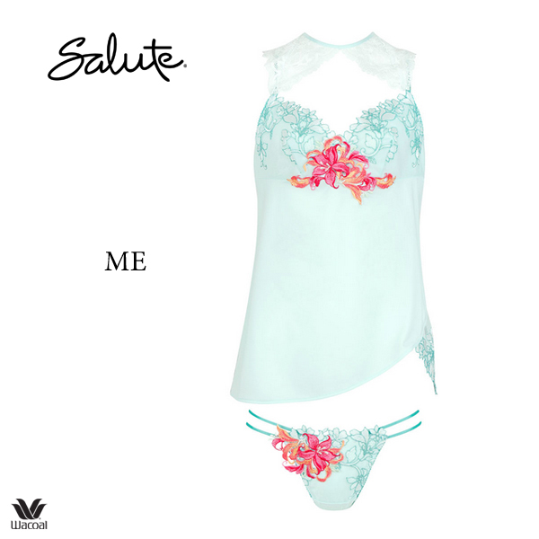新品・タグ付き☆ワコール☆サルート☆レトロ・モダン☆ME☆セットアップ☆Mサイズ拍卖