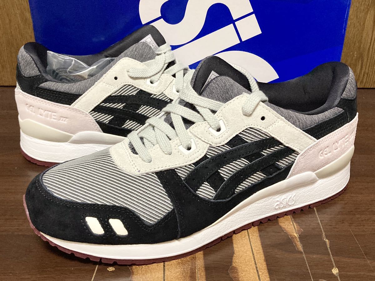 16年製 ASICS TIGER GEL-LYTE III emmi 別注 コラボ アシックス タイガー ゲルライト 3 エミ【TQK6J0-1116】BLACK GREY ブラック 27.5cm拍卖