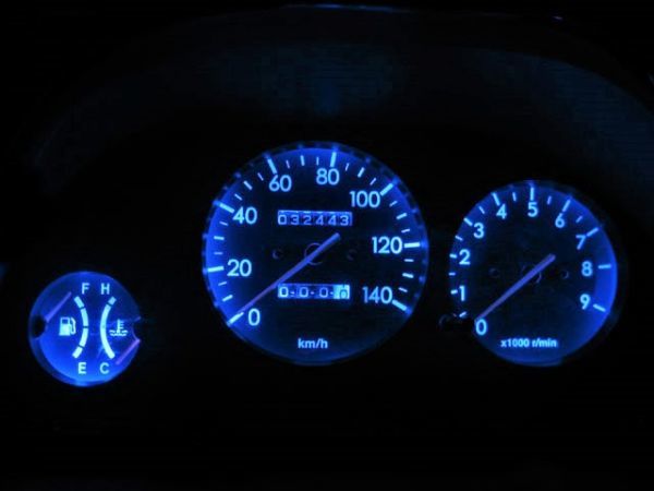 プレオ RA1/RA2 タコ有りメーター照明用 LED 1台分セット! ブルー拍卖