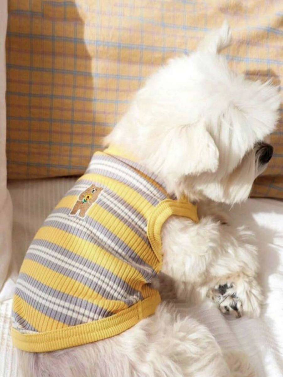 犬服 タンクトップ Lサイズ イエロー拍卖
