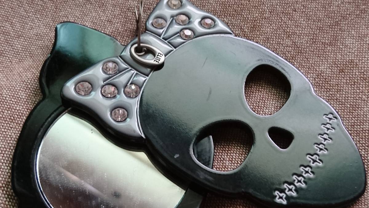 当時物!スカル!骸骨!レア★コンパクトミラー!手鏡!コレクション!グッズ!小物!メイク!雑貨!2-1拍卖