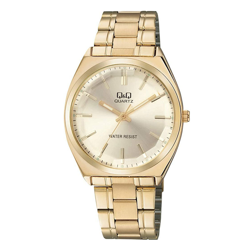 シチズン 腕時計 日本製ムーブメント アナログ 防水 フリーアジャスト メンズ/紳士 ゴールド/ゴールド QB78-010/3577/送料無料メール便拍卖