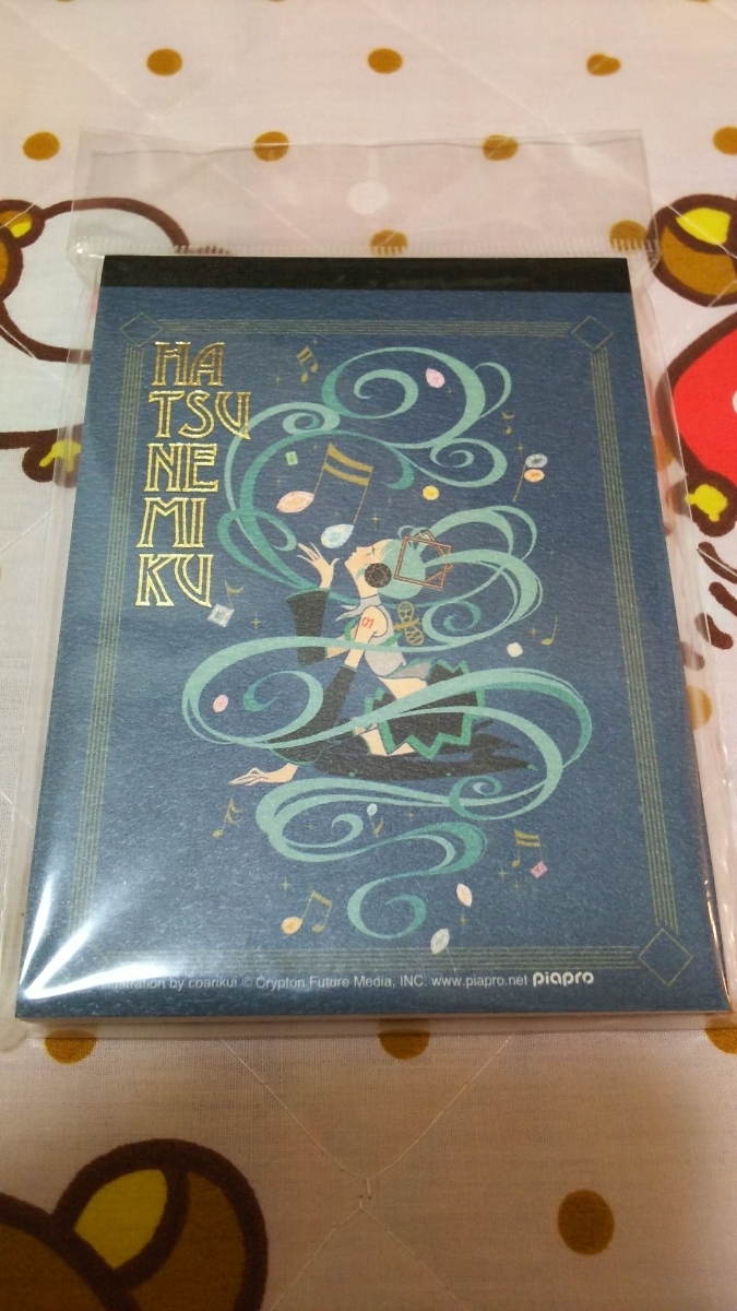 ☆新品・未使用 初音ミク オルゴールドール メモ帳☆拍卖