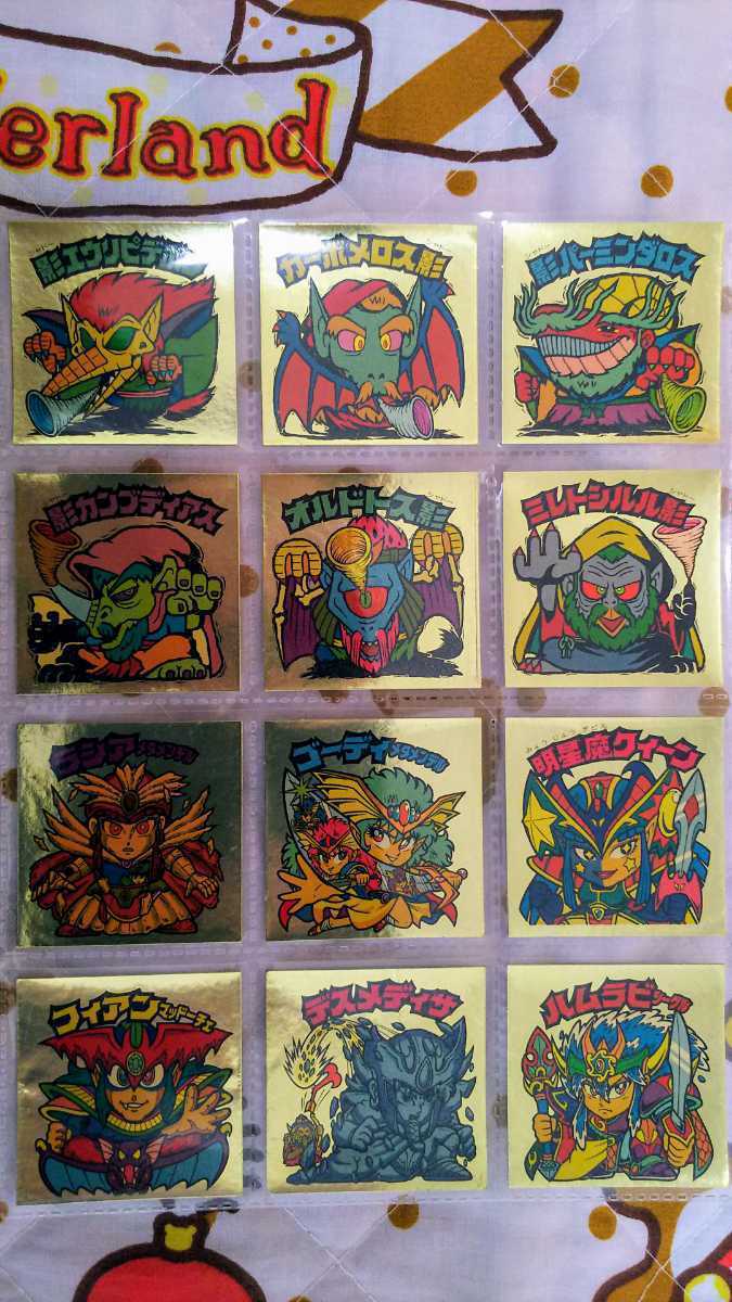 ☆極美品 旧ビックリマン 第28弾 ヘッド デューク・アリババ 明星魔クィーン ハムラビetc. ほぼ未剥がし フルコンプ 合計12枚セット☆拍卖