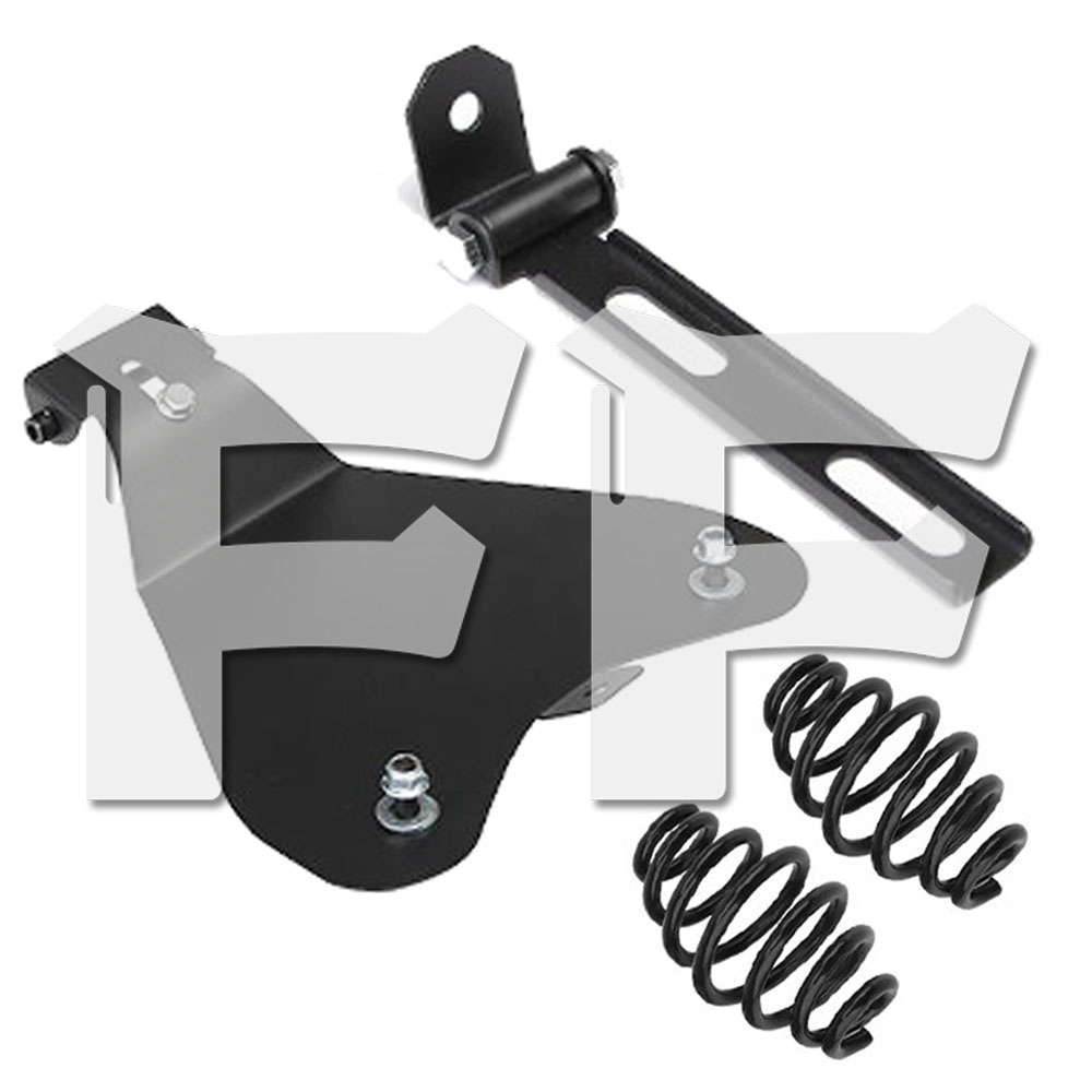 オートバイ ソロ シート スプリング ブラケット ベースプレート ハーレー ホンダ ヤマハ カワサキ スズキ ブラック 新品拍卖