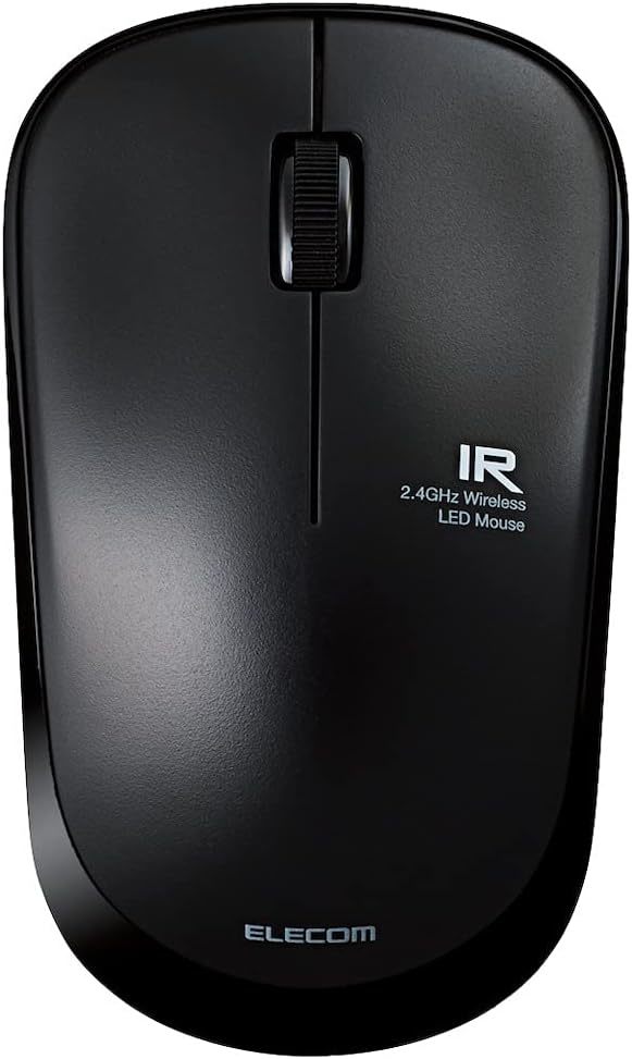 0620-17 短期展示品 エレコム マウス ワイヤレス Mサイズ 3ボタン IRセンサー 省電力 ブラック M-IR07DRBK拍卖