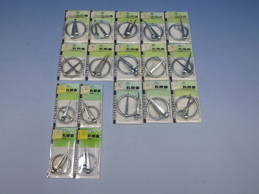 和気産業 丸掛金 ●VD-053 60mm 13個 ●VD-052 45mm 4個 未使用拍卖