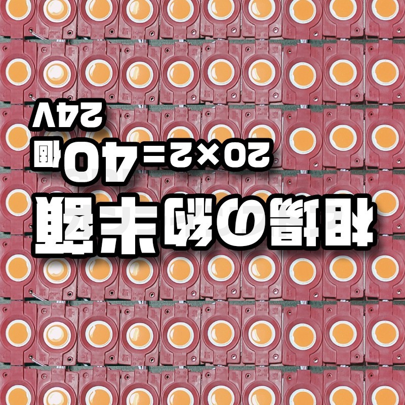 20 × 2 = 40個 レッド 24V ラウンド シャーシマーカー LED拍卖