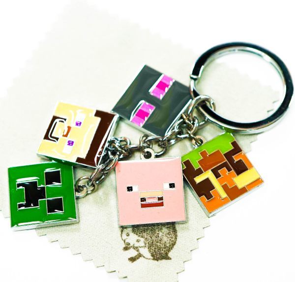 キーホルダー マインクラフト チャーム アクセ 宝石 ストラップ エンダーマン拍卖