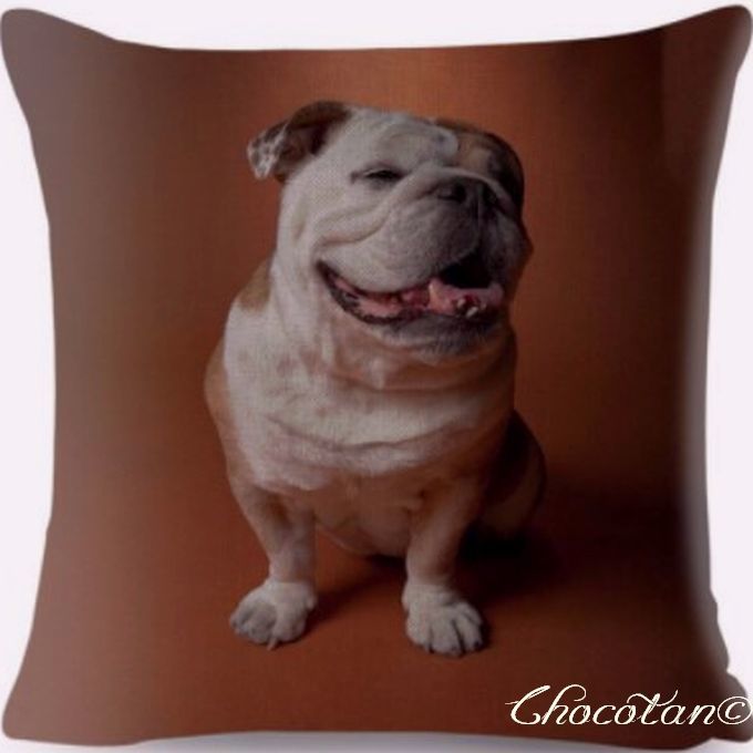 【送料無料】ブルドッグ J クッションカバー【新品】拍卖