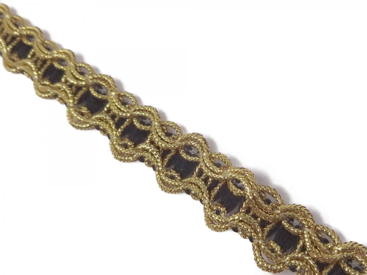 キラリ手芸部 No.241手芸用ブレード_金色(ゴールド)幅1.2cm×3m巻き拍卖