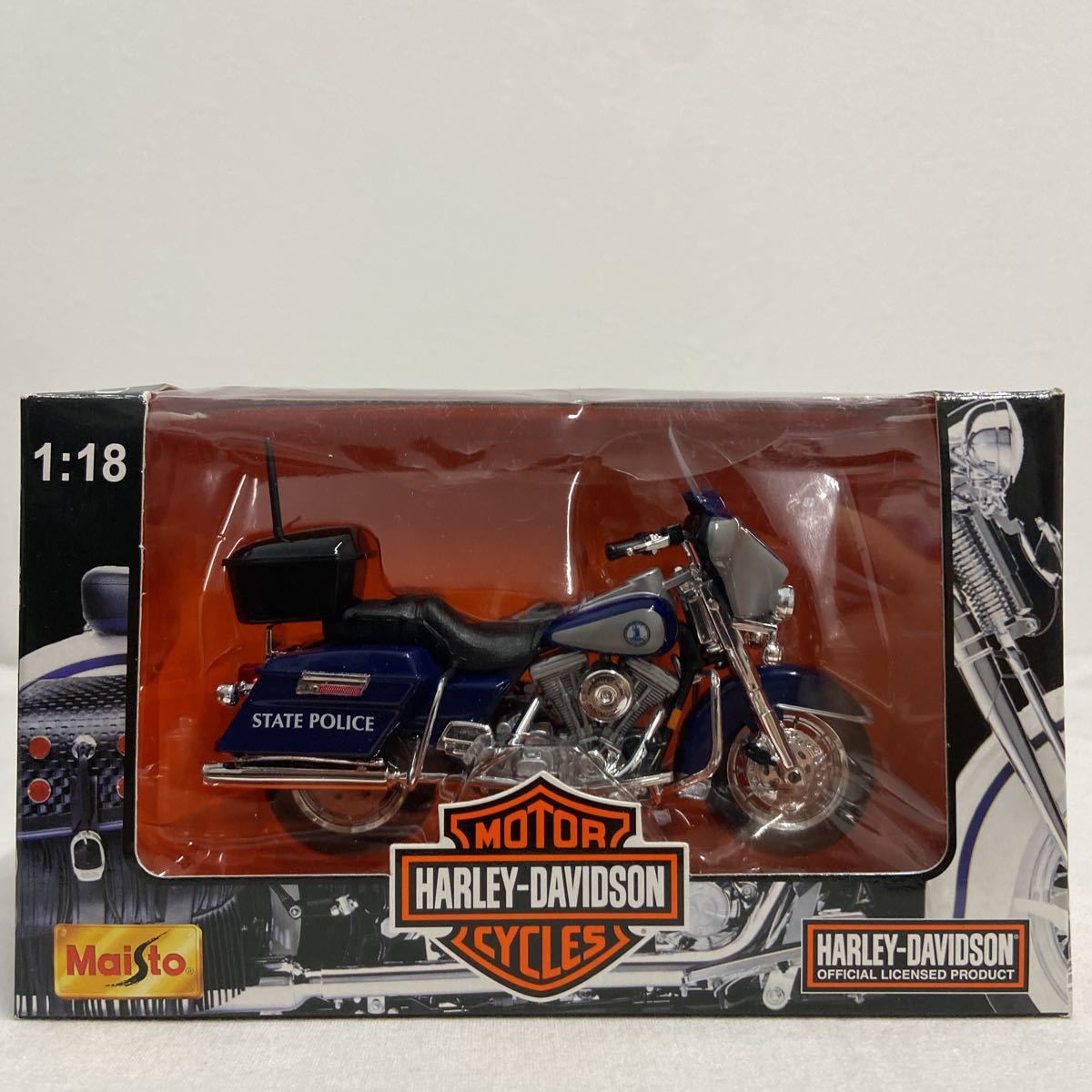 Maisto 1/18 HARLEY-DAVIDSON State Police eighty cubic inches electra glide ハーレーダビッドソン ポリス バイク 完成品 ミニカー拍卖