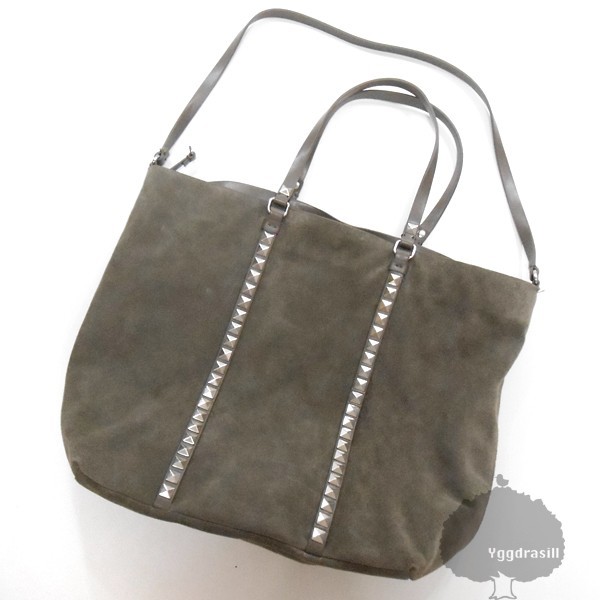 YGG★オシャレ!ZARA ザラ ショルダー トートバッグ スエード スタッズ スゥエード 鞄 カバン拍卖