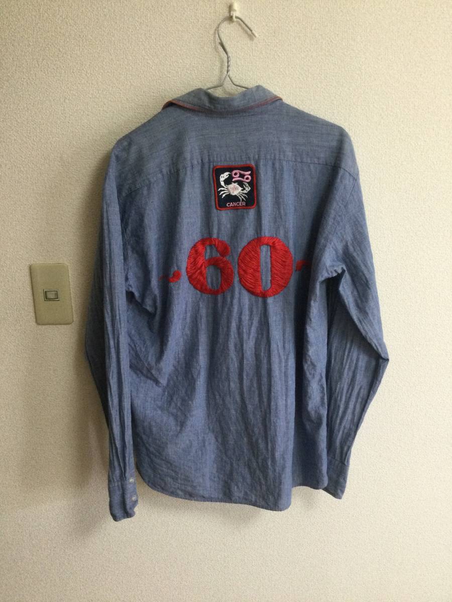 シャンブレー シャツ サイズM 刺繍拍卖