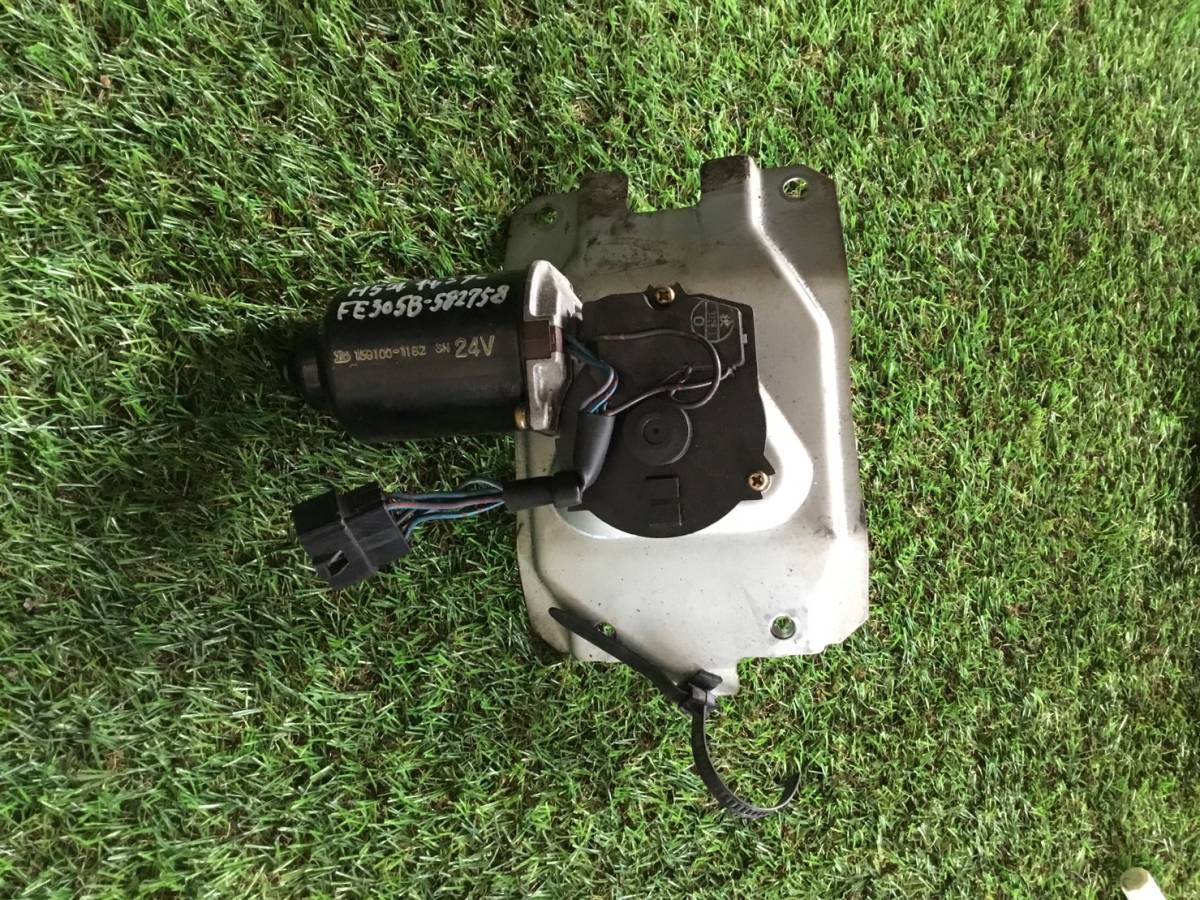 FE305B H.5年 フソー キャンター ワイパーモーター 24V ブラケット付き C 23629 即日発送可 ヤフオク 3人乗り MB302224 60s拍卖