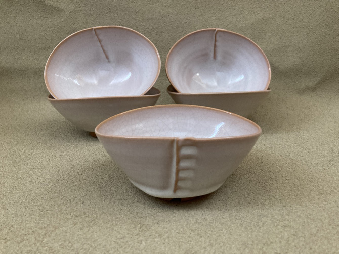 向付(鉢) 萩焼 〆向付揃  森島一伸  890拍卖