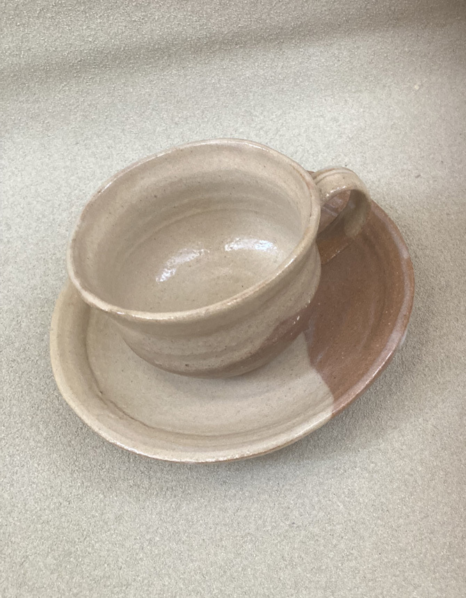 コーヒー器(ティーカップ) 萩焼 赤線清泉 880拍卖