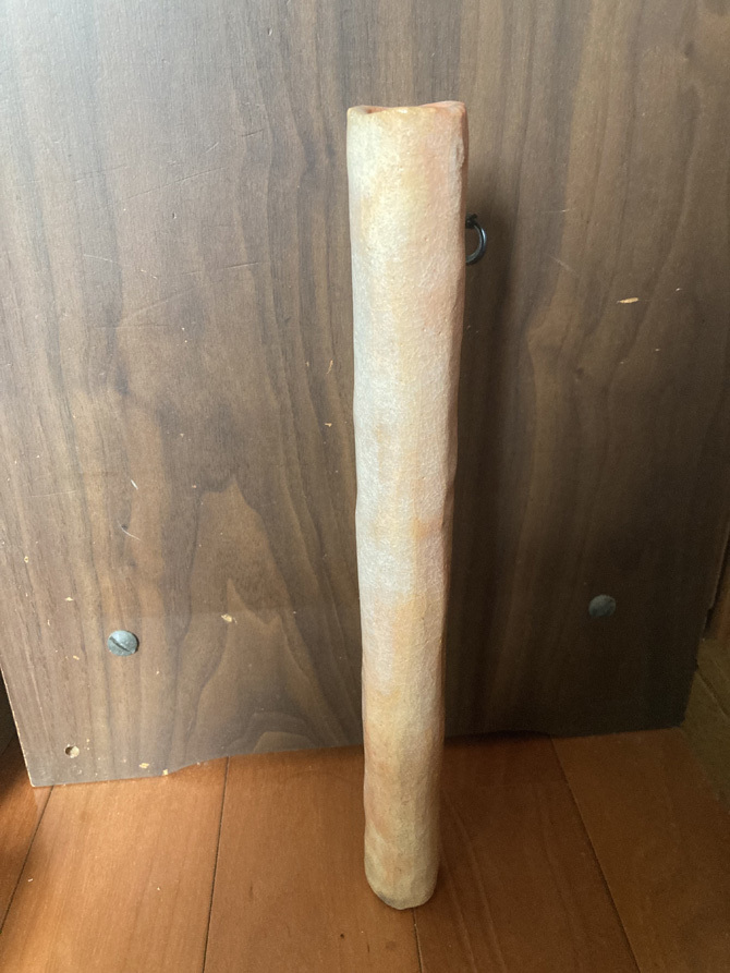 花入 楽焼 極細掛花入 楽入 870拍卖