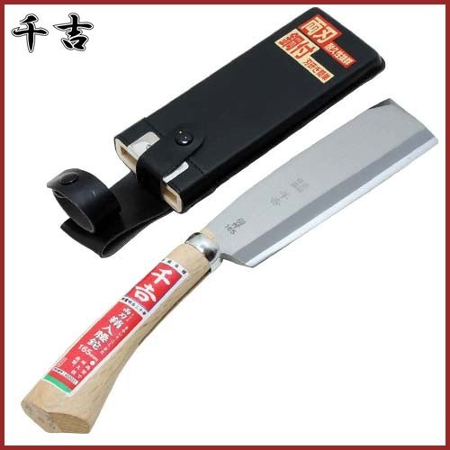 千吉 鞘入腰鉈 双刃 165mm 枝打ち 薪割り なた 両刃拍卖