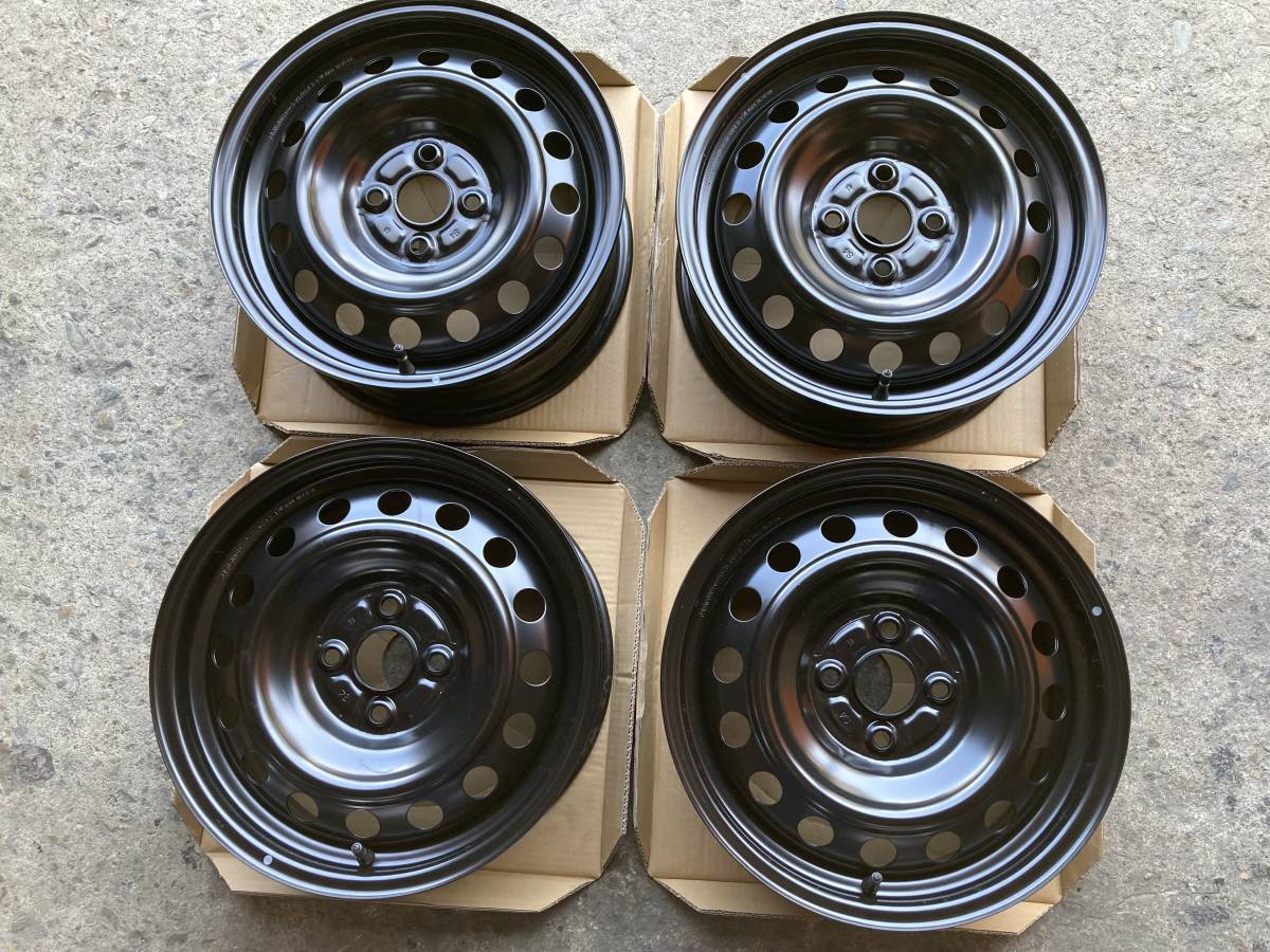☆ 極上 新車外し ヤリス 純正 15in スチールホイール 4本セット MXPK アクア ☆①拍卖