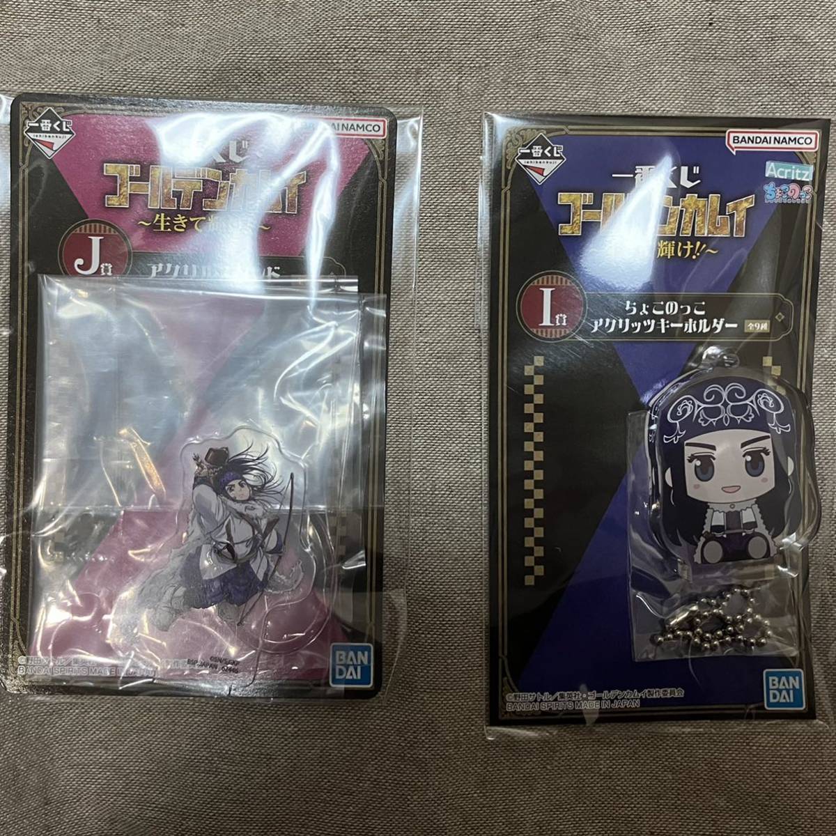 ゴールデンカムイ 一番くじ アシリパ I賞ちょこのっこアクリッツキーホルダー J賞アクリルスタンド アクキー アクスタ拍卖