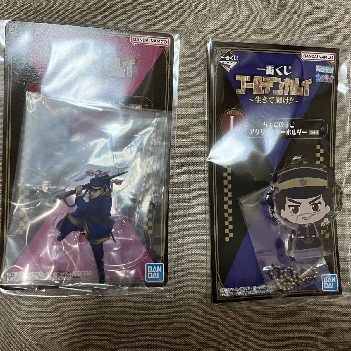 ゴールデンカムイ 一番くじ 杉元佐一 I賞ちょこのっこアクリッツキーホルダー J賞アクリルスタンド アクキー アクスタ 杉元拍卖