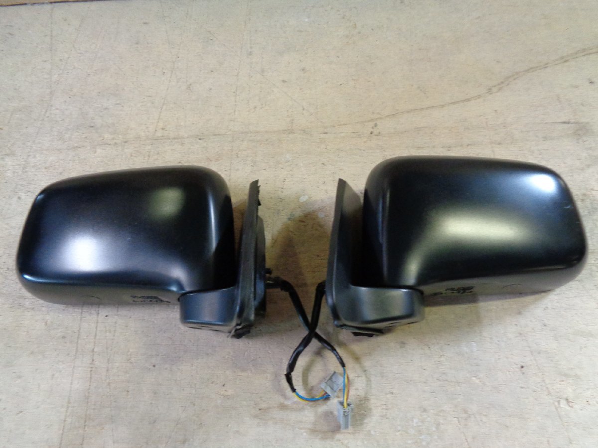 PA1 ホンダ Z 純正 手動可倒 ドアミラー 左右セット 黒素地 カプラー:3ピン拍卖
