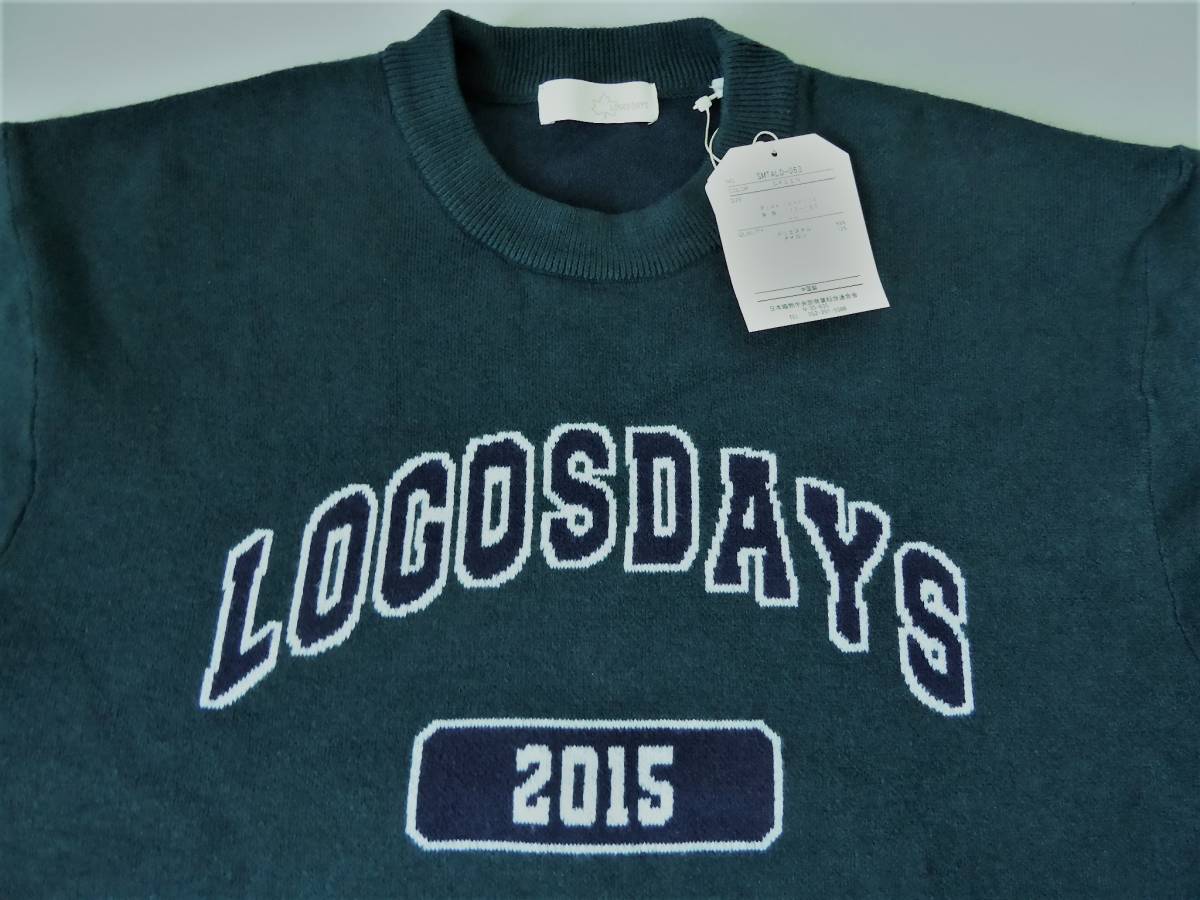 LOGOS DAYS ロゴス デイズ アウトドア 暖かい クールネック ニット セーター LL 緑 ①拍卖
