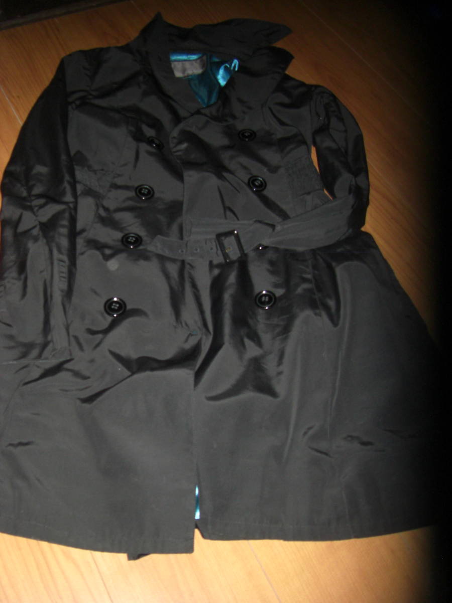 スマッキーグラムコート 黒 ほつれ汚れあり拍卖