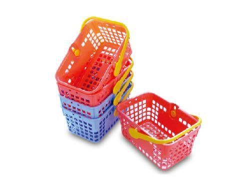 新品 2色 2点 スーパーメイト ショッピングかご ショッピングバスケット 小物入れ かご お買い物バスケット お買い物かご拍卖