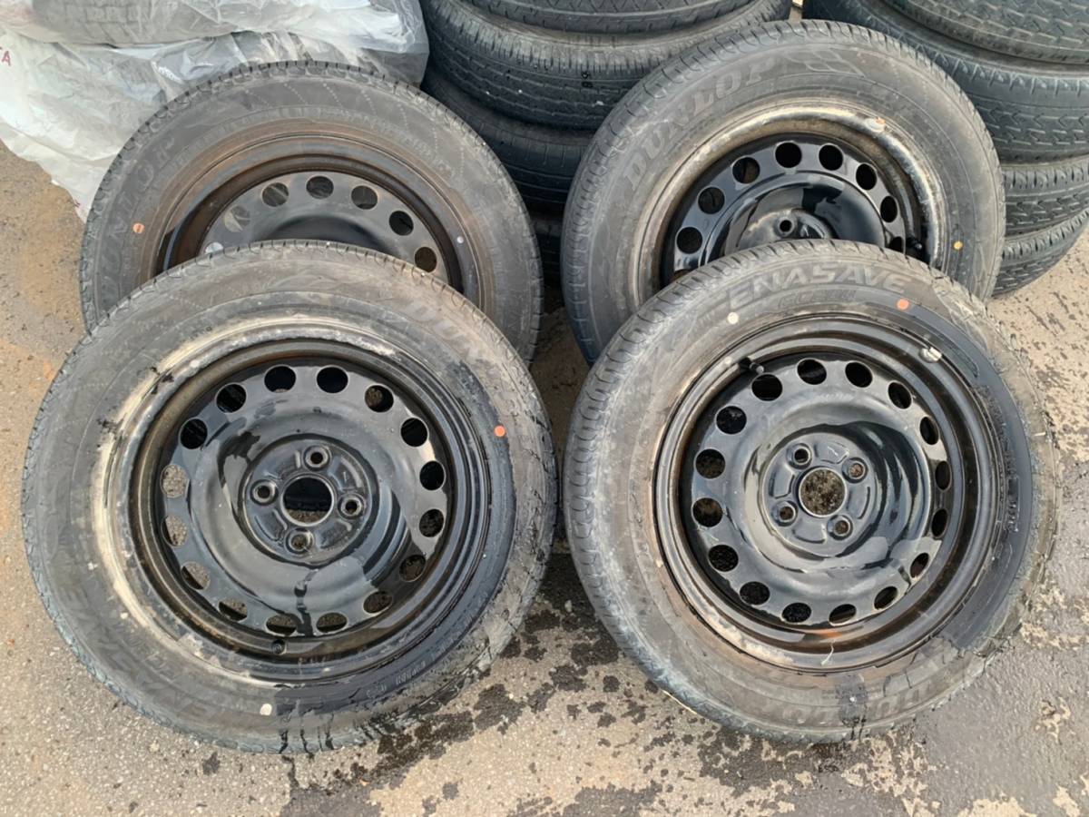 Y939 175/65R15 DUNLOP ダンロップ 2021年 PCD100 4H 5J 4本セット拍卖