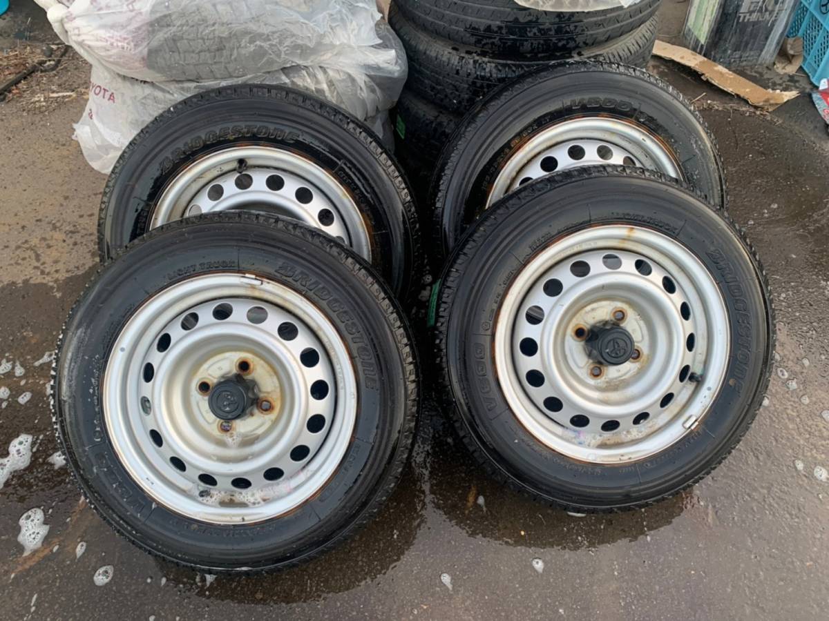 Y940 155/80R14 88/86 LT BRIDGESTONE ブリジストン 2019年 PCD100 4H 5J 4本セット拍卖