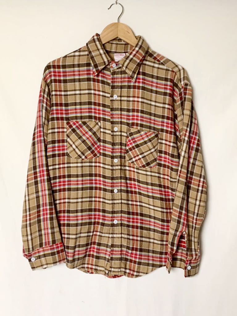 80s USA製 ビンテージ ビッグマック ネルシャツ L フランネル jcpeny JCペニー ワーク米国 アメリカ/ファイブブラザー ウエアハウス拍卖
