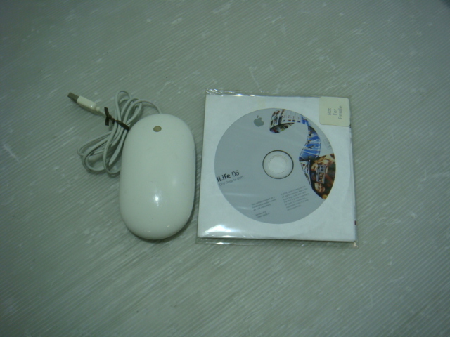 APPLE USBマウス 動作品+ iLife'06 CPU Drop In DVD 未開封品拍卖