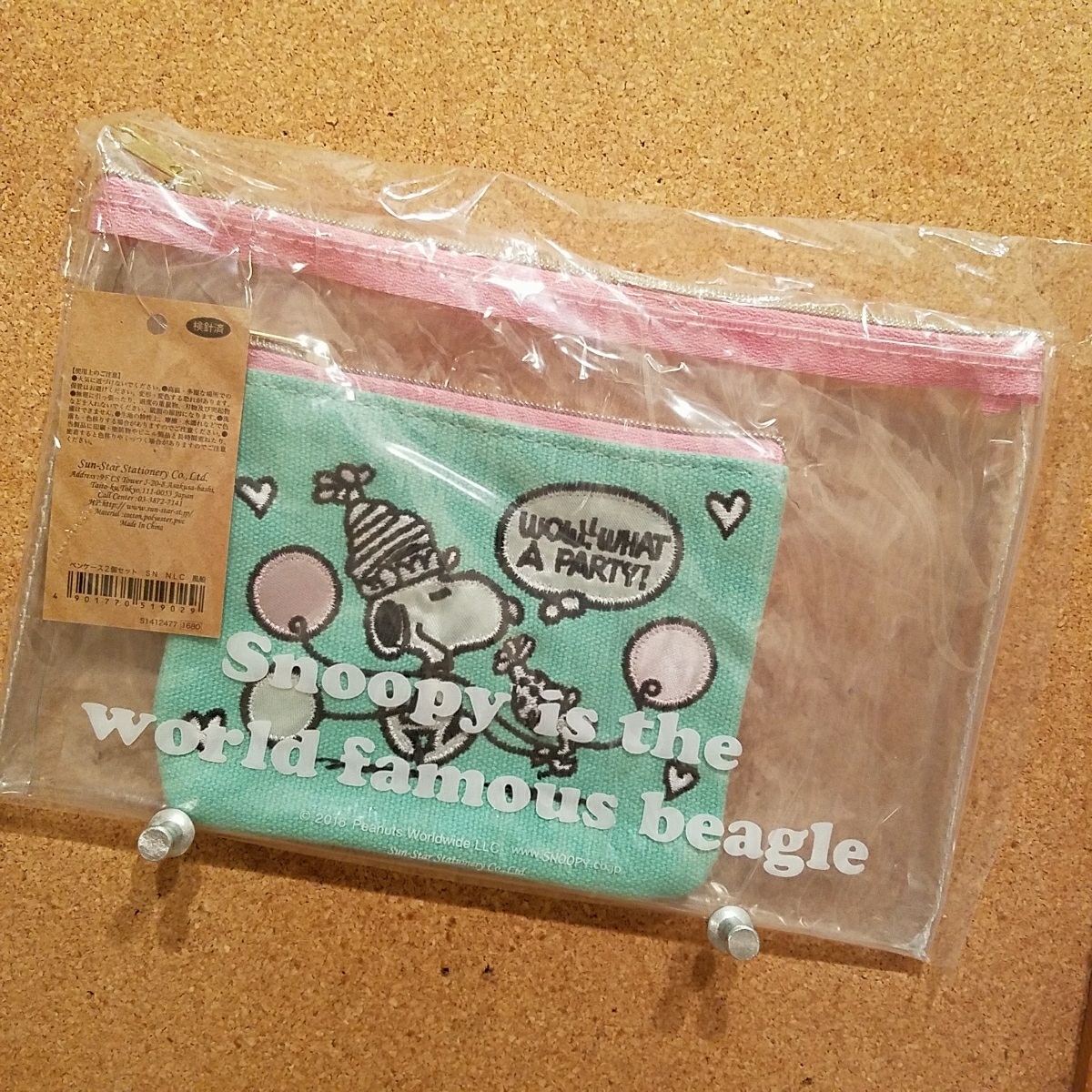 新品未使用☆スヌーピー/フラットポーチ2個セット g拍卖