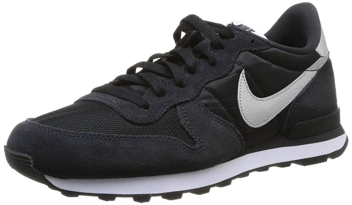 27.5cm 26.5cm●左右サイズ違い ナイキ インターナショナリスト 黒 銀 NIKE INTERNATIONALIST ブラック シルバー 631754 003 インター拍卖