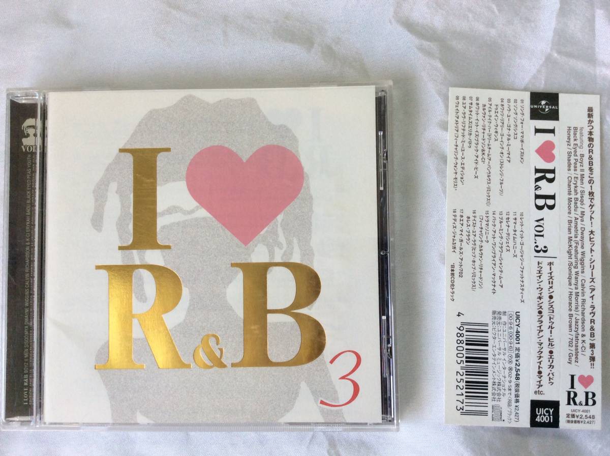 送料185円(元払)も可 帯有 国内盤 I LOVE R&B 3 全18曲 中古 CD拍卖