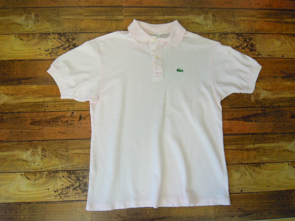 yn54 90's ラコステ LACOSTE 鹿の子ポロシャツ/14拍卖