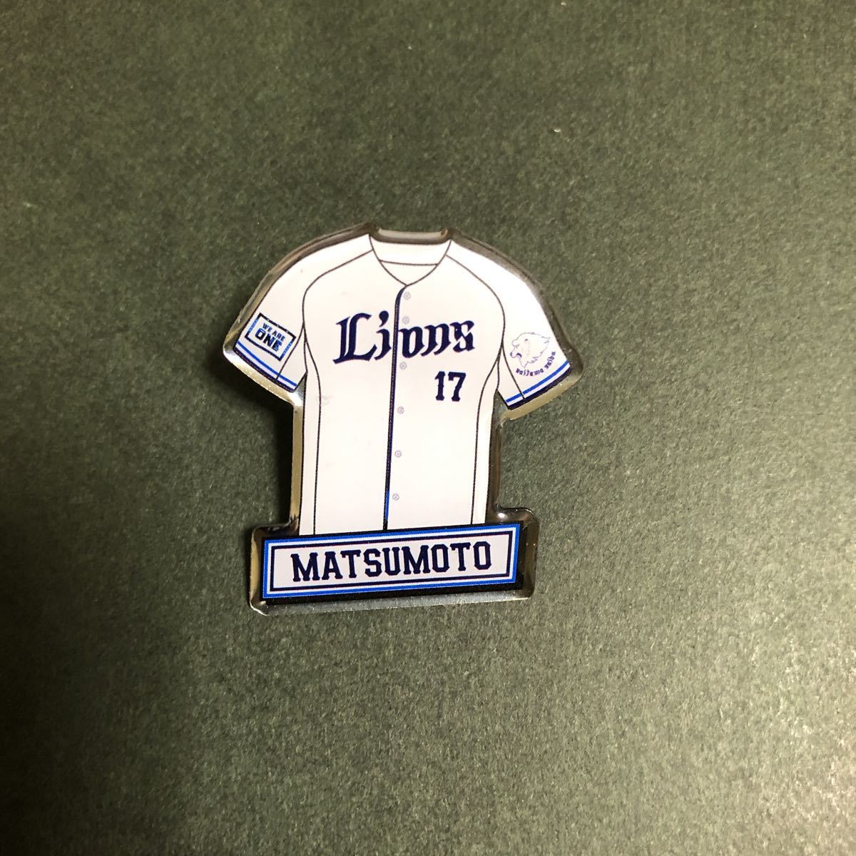 松本航 埼玉西武ライオンズ グループA ピンバッチ ピンバッジ 2023 ユニフォーム拍卖