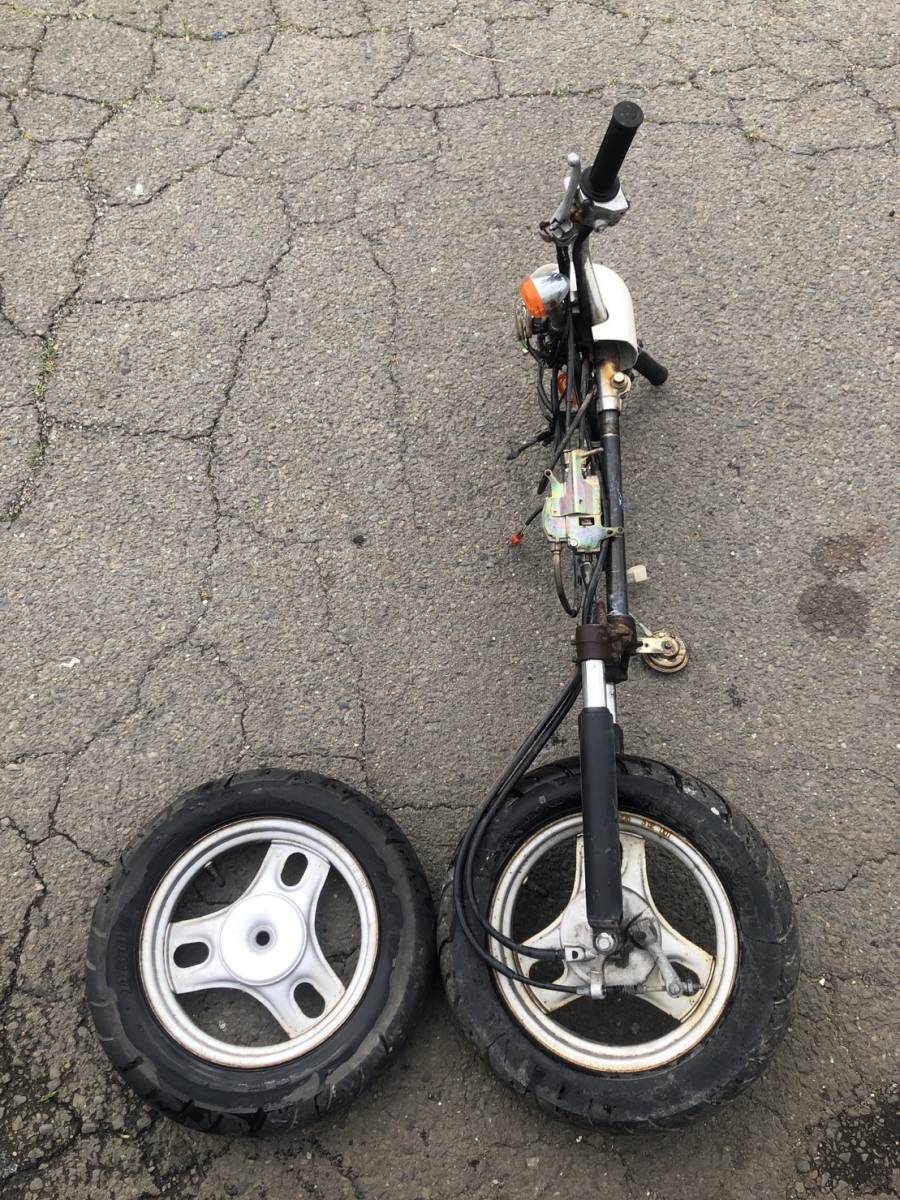 【48227】 クレアスクーピー AF55 (111番台~) 足回り フロントフォーク 三又 ホイールセット ハンドル メーター ワイヤー スイッチ拍卖