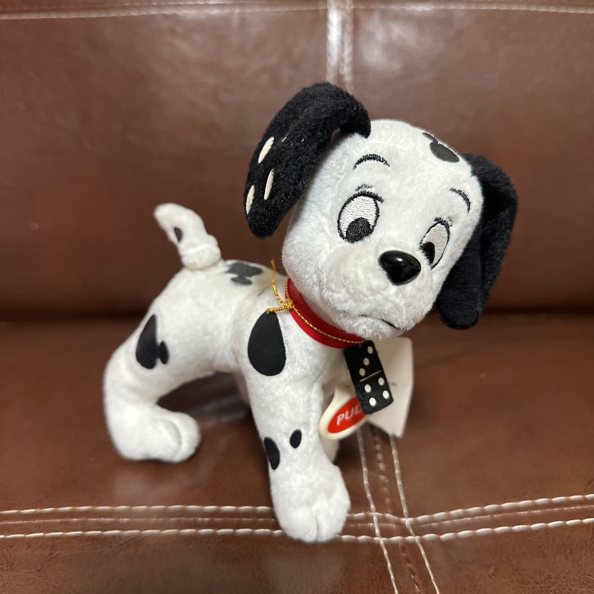 レア 高さ約15cm ディズニーストア 101匹わんちゃん ぬいぐるみ 紐を引っ張ると尻尾が回る ブルブル 動く拍卖