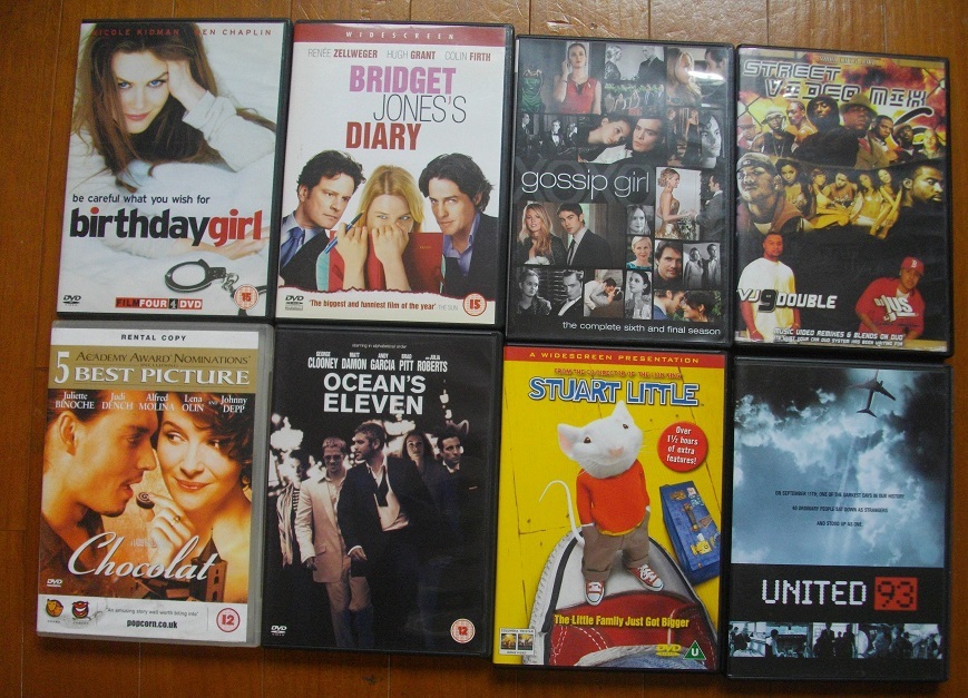 外国版DVD  中古     18本(21枚)セット   ケースなし ジャケットとDVDのみ  ジャンク品 送料無料  拍卖