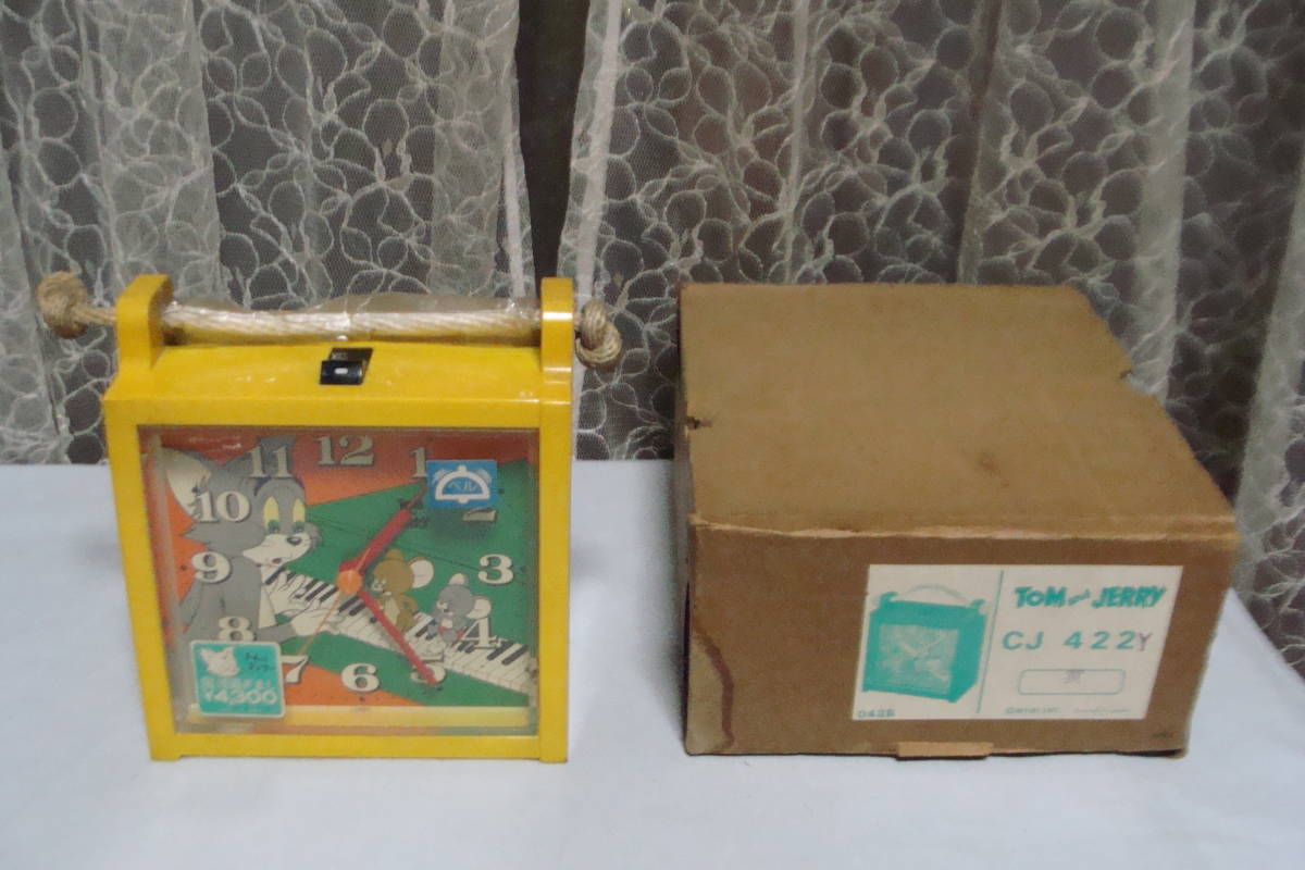 トムとジェリー 目覚まし時計 TOM and JERRY 置時計 アラームクロック 昭和レトロ トム&ジェリー拍卖