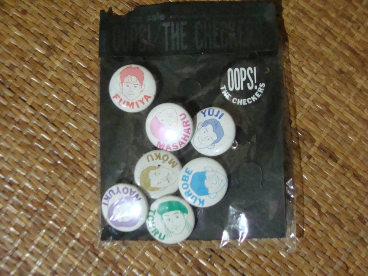 非売品 OOPS! THE CHECKERS ミニバッジ 未開封 藤井フミヤ拍卖