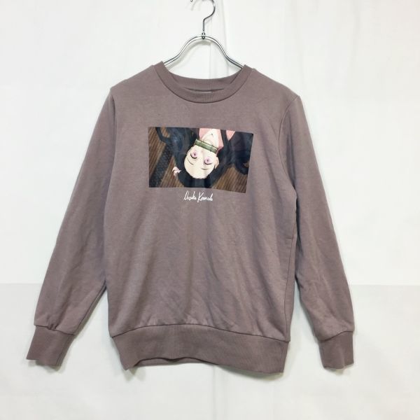 鬼滅の刃 スウェット トレーナー 竈門禰豆子 プリント コットン グレイッシュブラウン 150 キッズ拍卖