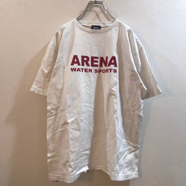 ARENA/アリーナ 半袖 Tシャツ ホワイト 白 メンズ Mサイズ拍卖