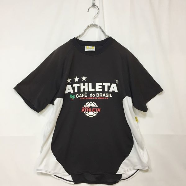 ATHLETA/アスレタ Tシャツ スポーツ スポーツウエア サッカー 半袖 ブラック サイズM メンズ拍卖