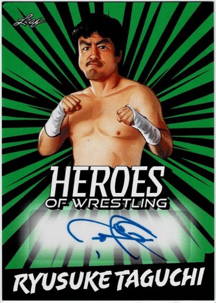新日本プロレス★田口隆祐 23 Leaf Heroes of Wrestling 直筆サインカード拍卖