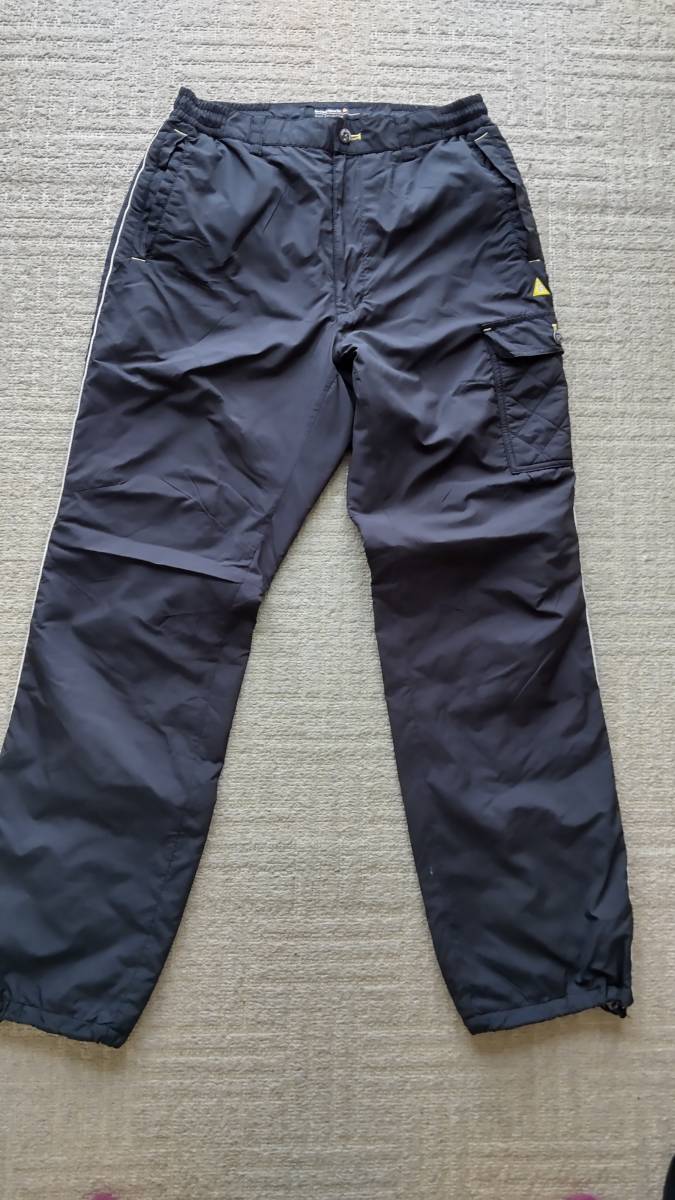 ★★le coq sportif ルコックスポーツ ナイロン中綿パンツ L (黒)★値下げしました。E24拍卖