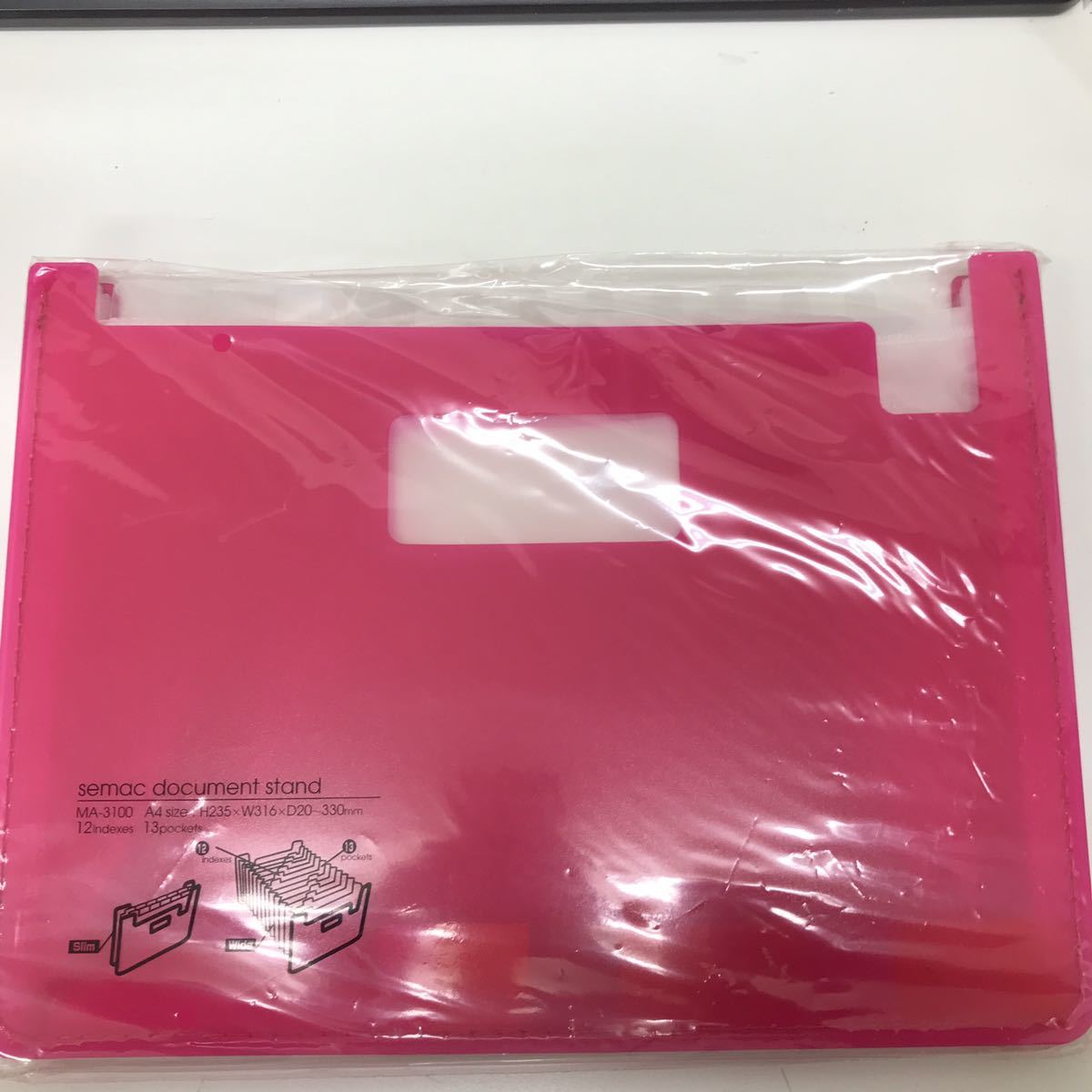 33755-38 0601Y未使用 12仕切り 13ポケットのA4 ドキュメントスタンド拍卖